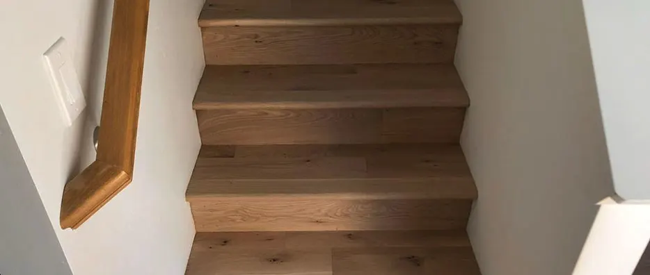White Oak Hardwood Stairs